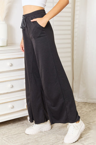 Basic Bae Wide Leg Pocketed Pants Trendsi