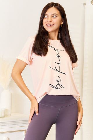 Simply Love BE KIND Graphic Round Neck T-Shirt Trendsi