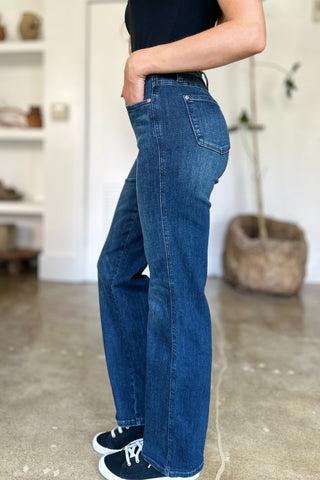 Judy Blue Full Size Tummy Control Straight Jeans Trendsi