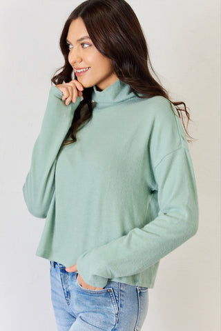 HYFVE Long Sleeve Turtleneck Top Trendsi