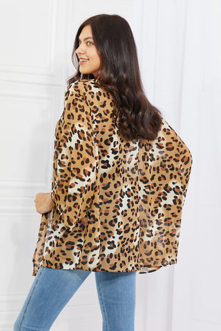 Melody Wild Muse Full Size Animal Print Kimono in Camel Trendsi