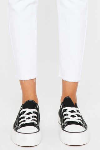 Kancan Mid Rise Ankle Skinny Jeans Trendsi