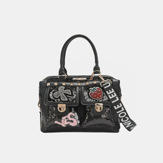 Nicole Lee USA Sequin Patch Boston Bag Trendsi