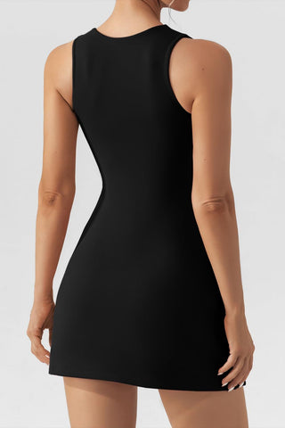 Square Neck Sleeveless Mini Dress Trendsi