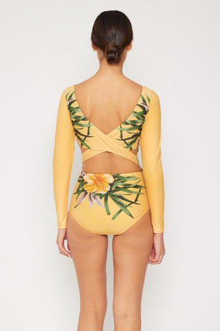 Marina West Swim Cool Down Longsleeve One-Piece Swimsuit Trendsi