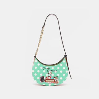 Nicole Lee USA Vegan Leather Polka Dot Shoulder Bag Trendsi