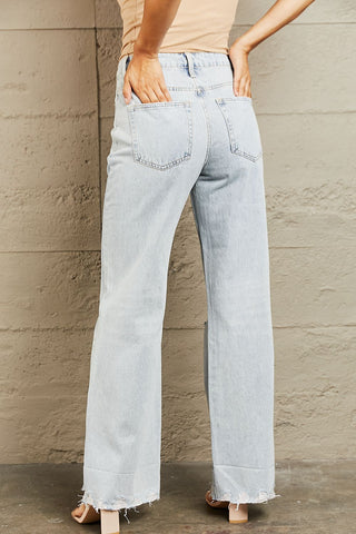 BAYEAS High Waist Flare Jeans Trendsi