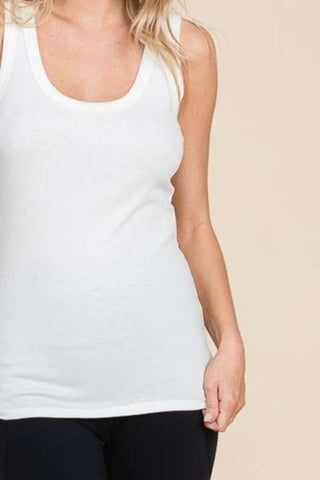 Culture Code Full Size Ribbed Scoop Neck Tank Trendsi