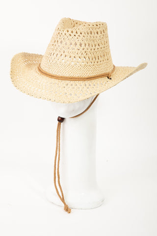 Fame Rope Strap Straw Braided Hat Trendsi