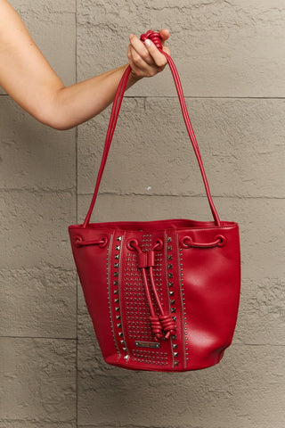 Nicole Lee USA Amy Studded Bucket Bag Trendsi