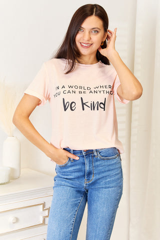 Simply Love Slogan Graphic Cuffed T-Shirt Trendsi