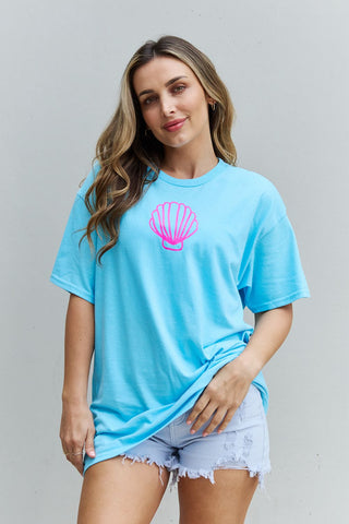 Sweet Claire "More Beach Days" Oversized Graphic T-Shirt Trendsi