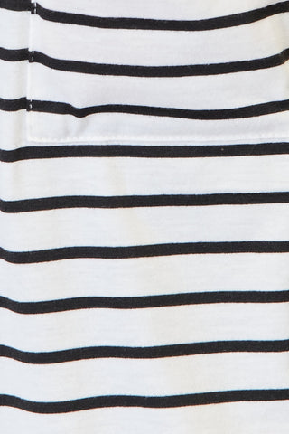 Double Take Striped Open Front Longline Cardigan Trendsi