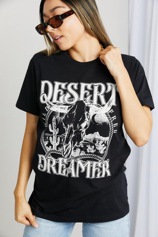 mineB Full Size DESERT DREAMER Graphic Tee Trendsi