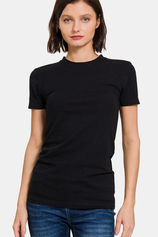 Zenana Crew Neck Short Sleeve T-Shirt Trendsi