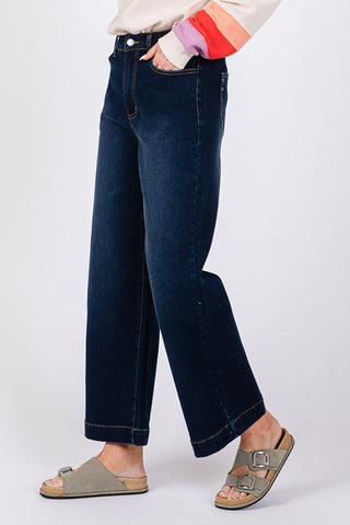 SAGE + FIG High Waist Wide Leg Jeans Trendsi