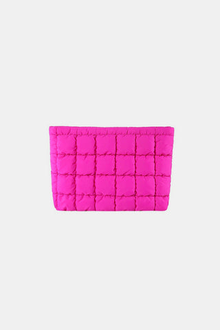 Zenana Quilted Puffy Pouch Clutch Bag Trendsi