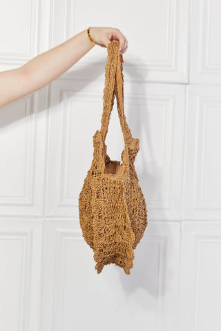 Justin Taylor Brunch Time Straw Rattan Handbag Trendsi