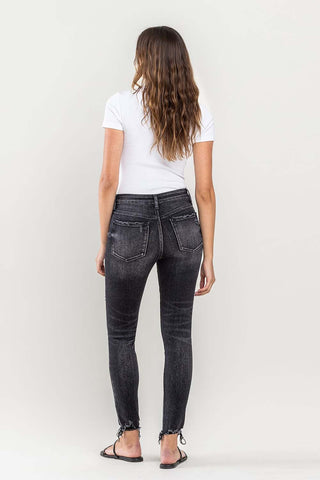 Lovervet Raw Hem Cropped Skinny Jeans Trendsi