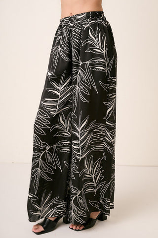 Mittoshop Printed Wide Leg Pants Trendsi