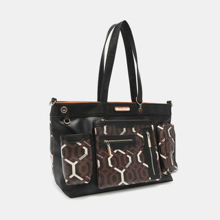 Nicole Lee USA Geometric Pattern Large Handbag Trendsi