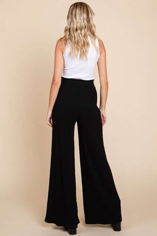 Culture Code Full Size High Waist Wide Leg Pants Trendsi