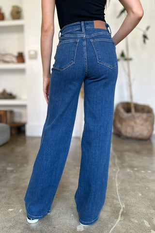 Judy Blue Full Size High Rise Straight Jeans Trendsi