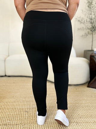 Wide Waistband Sports Leggings Trendsi