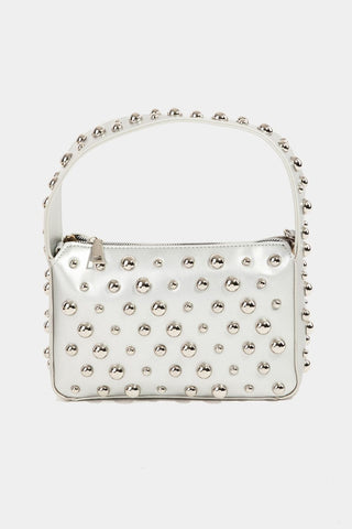 Fame Ball Studded Square Handbag Trendsi