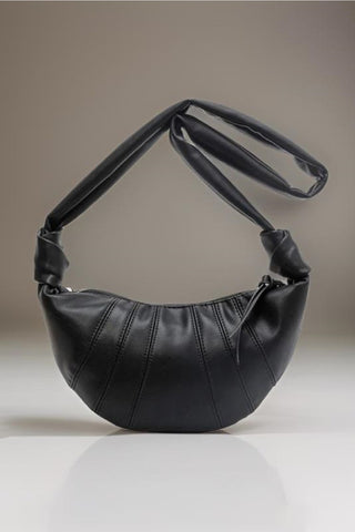 Zenana Vegan Leather Croissant Crossbody Bag Trendsi