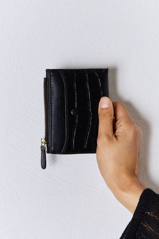 David Jones Texture PU Leather Mini Wallet Trendsi