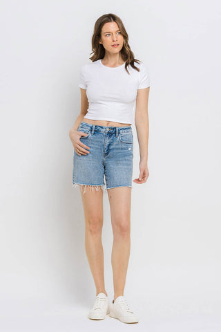 Vervet by Flying Monkey High Rise Denim Shorts Trendsi