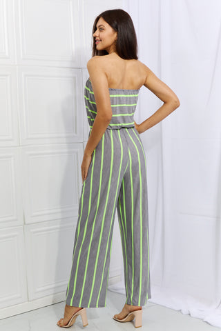 Sew In Love Pop Of Color Full Size Sleeveless Striped Jumpsuit Trendsi