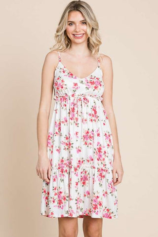 Culture Code Full Size Floral Frill Cami Dress Trendsi