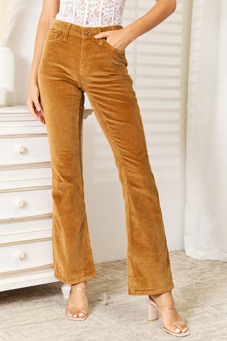 Judy Blue Full Size Mid Rise Corduroy Pants Trendsi