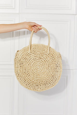 Justin Taylor Beach Date Straw Rattan Handbag in Ivory Trendsi