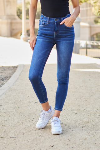 BAYEAS Skinny Cropped Jeans Trendsi