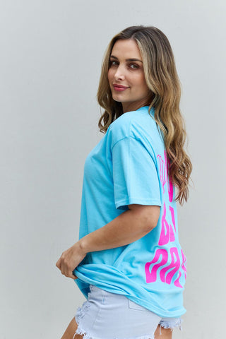 Sweet Claire "More Beach Days" Oversized Graphic T-Shirt Trendsi