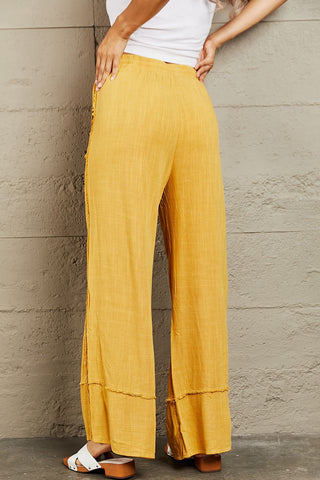 HEYSON Love Me Full Size Mineral Wash Wide Leg Pants Trendsi