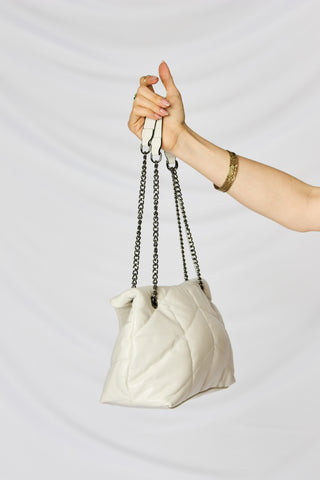 SHOMICO PU Leather Chain Handbag Trendsi