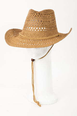 Fame Rope Strap Straw Braided Hat Trendsi