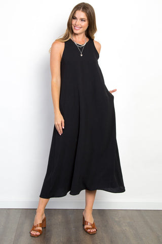 Be Stage Midi Tank Dress with Pockets Trendsi