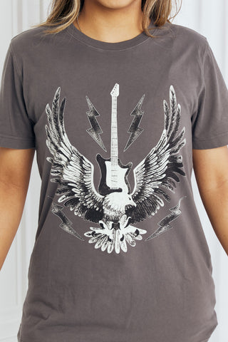 mineB Full Size Eagle Graphic Tee Shirt Trendsi