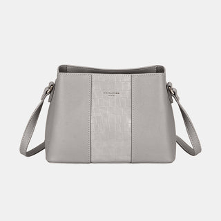 David Jones PU Leather Crossbody Bag Trendsi