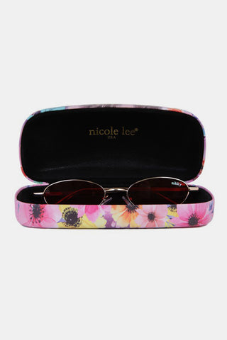 Nicole Lee USA Metal Frame Finley Oval Sunglasses Trendsi