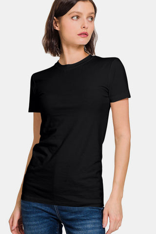 Zenana Crew Neck Short Sleeve T-Shirt Trendsi