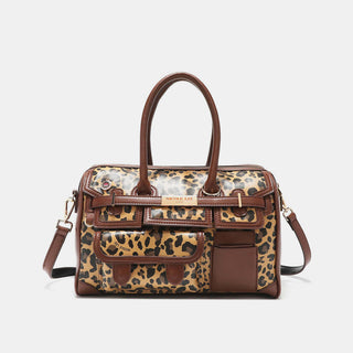 Nicole Lee USA Leopard Boston Bag Trendsi