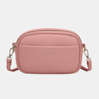 David Jones PU Leather Small Crossbody Bag Trendsi