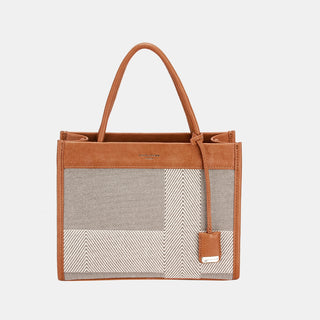 David Jones Striped Contrast Tote Bag Trendsi