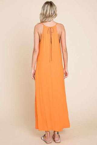 Culture Code Plus Size Tie Back Maxi Cami Dress Trendsi